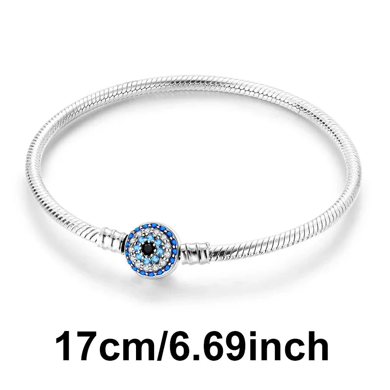 Heißer Verkauf 925 Silber Farbe Evil Eye Charm Dämon Auge Perle Für Original Armband & Armreif DIY Machen Mode Schmuck geschenk