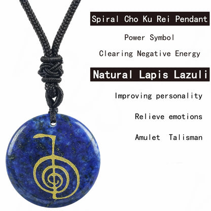 Heißer natürlicher Kristall quarz cho ku rei Reiki Energie symbol Anhänger alte spirituelle Heilung Halsketten Anhänger Frauen Mann Schmuck