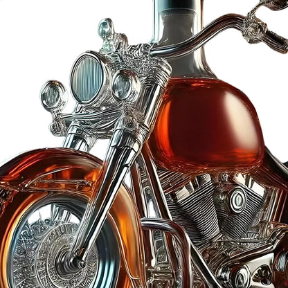Motorrad-Form, Glas, Weinbelüfter, Dekanter, Rotwein-Dekanter, lustige Getränkeflasche, Schnapsspender für Whisky, Champagner