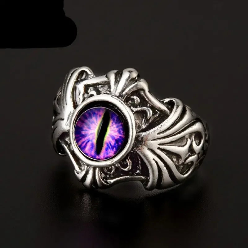 Retro Poseidon Kompass Ring versilbert Hexagramm Öffnung verstellbarer Ring Männer und Frauen Hip-Hop Trend Schmuck Geschenk
