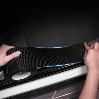 1-4 stücke Carbon Faser Automotive Klebeband Rolle Matte Schwarz Schutz Auto Film Selbst-Klebe Film Vinyl auto Film Zubehör