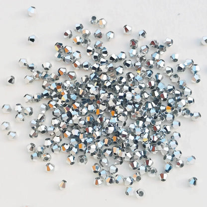 100pcs 4mm glänzende facettierte österreich Kristall perlen Bicone Perlen lose Spacer Perlen für Schmuck machen DIY Armband Halskette Anhänger