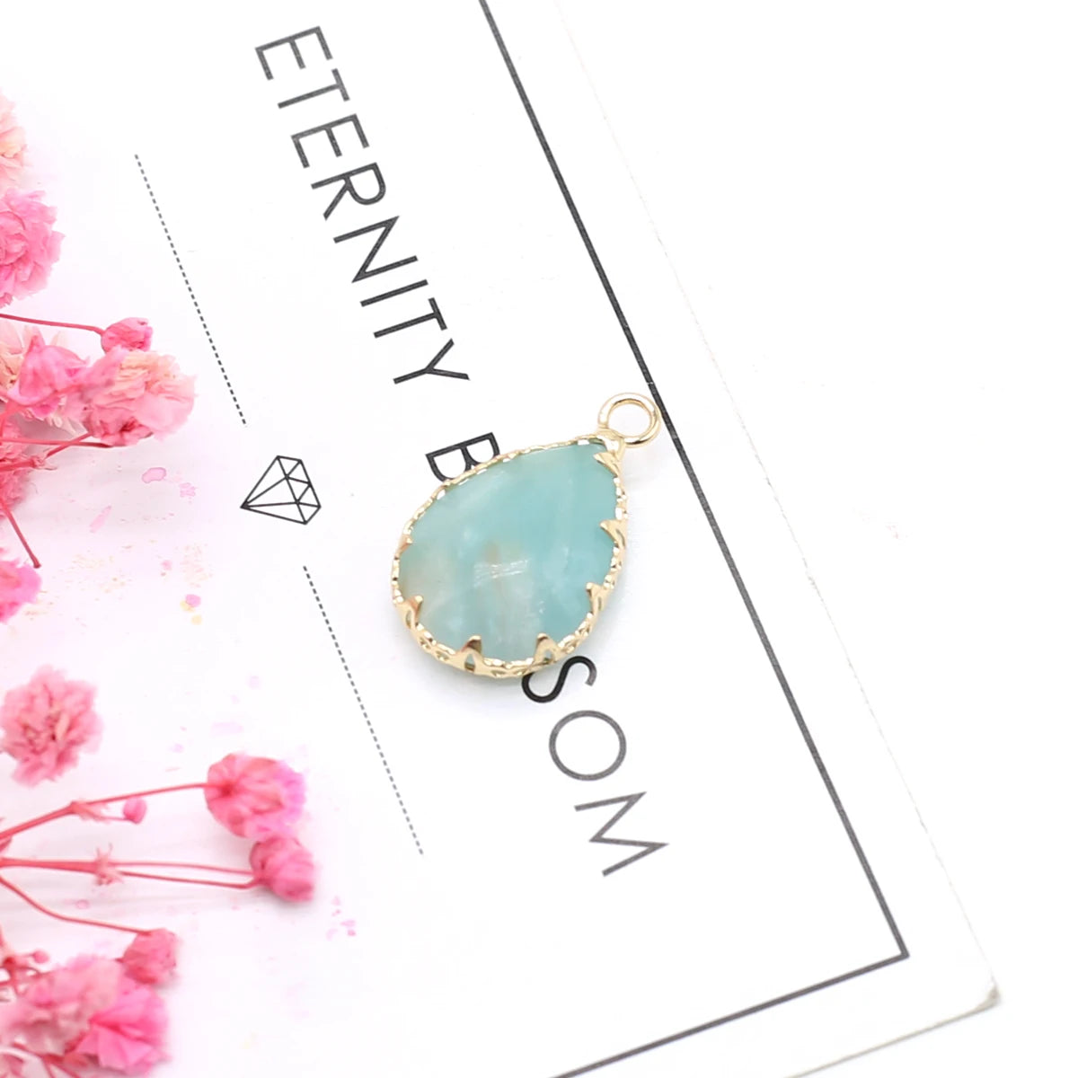Multishape Natürliche Amazonites Anhänger Charms Natürliche Blaue Stein Stecker für Die DIY Jewerly Halskette Armband Zubehör