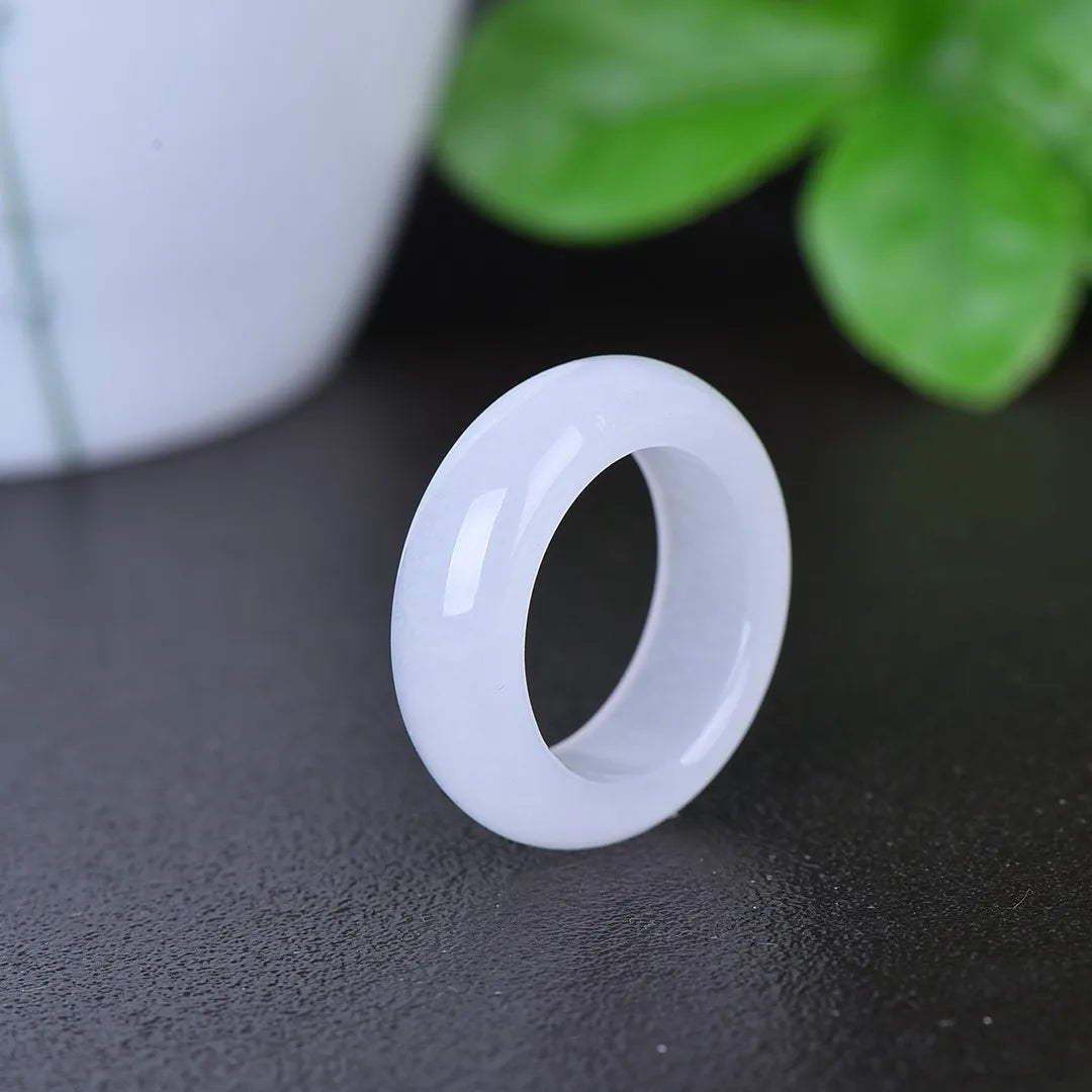 Natürliche Jade Ring Männer Frauen Heilung Edelstein edlen Schmuck echte Myanmar Jadeit hohe Eis qualität eine burma blaue Wasser Jade Ringe