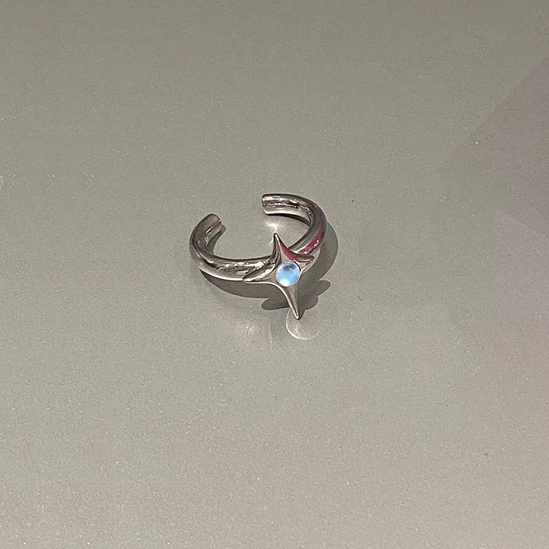 1 pc Mode Onyx Edelstein wunderschöne schwarze Ring Frauen Party Urlaub