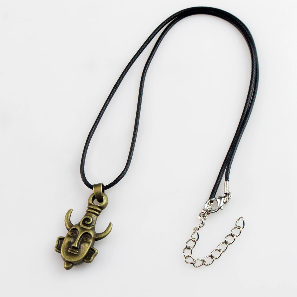 Supernatural Dean Lederseil Kupferfarbener Anhänger Kette Halskette für Damen Herren Winchester Jensen Ackles Amulett Vintage Schmuck Goth