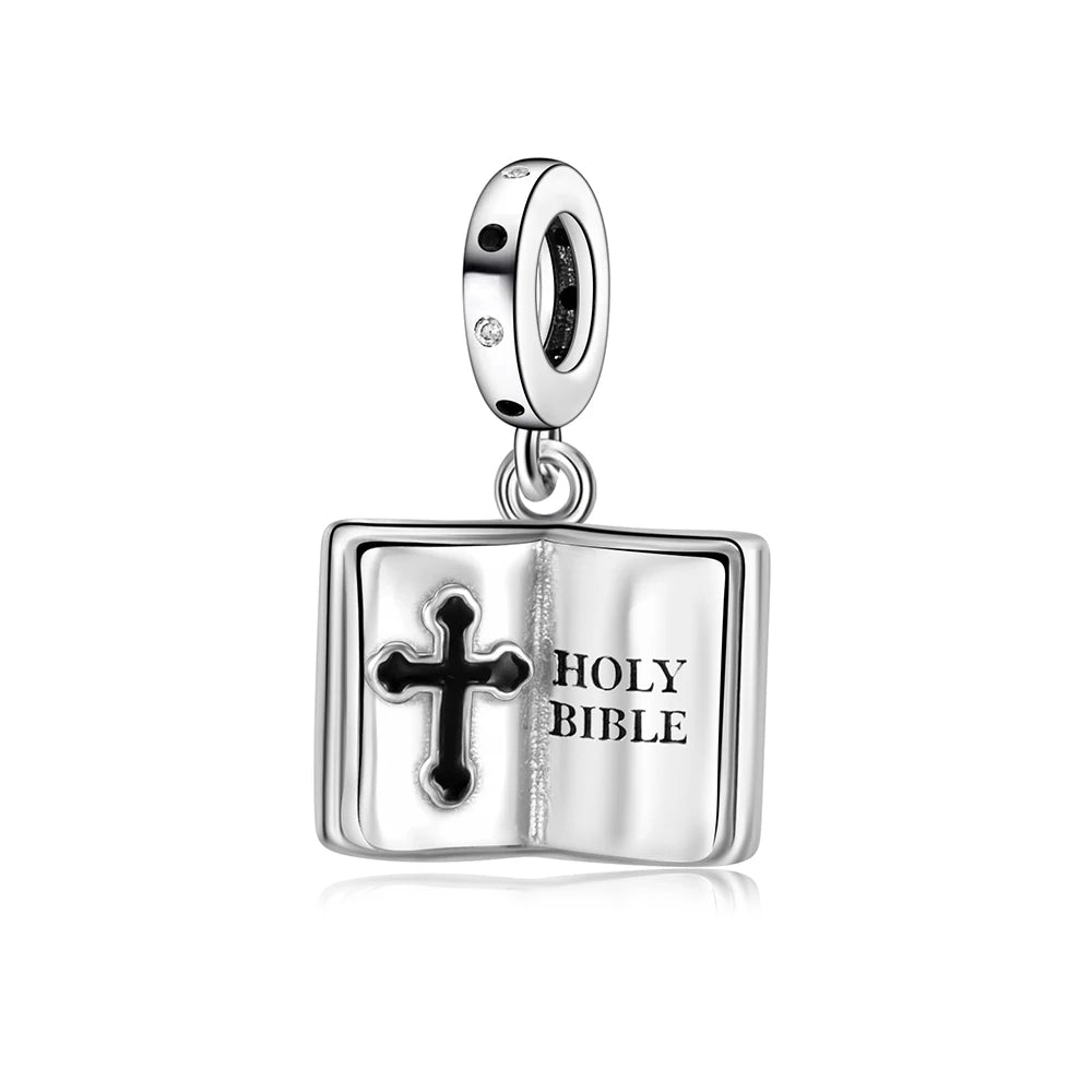 Funkelnde Edelsteinperlen aus 925er-Sterlingsilber mit eingelegten Edelsteinen und baumelnder Charm mit unendlichem Knoten, passend für Schlangenarmband, Boutique-Halskette, schönes Geschenk