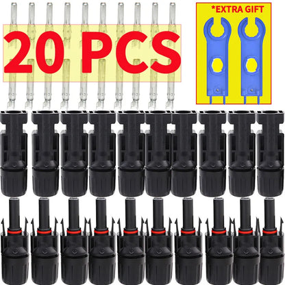 Solarpanel-PV-Kabel-Crimpwerkzeug-Set für AWG14-10 2,5/4/6 mm2 mit Abisolierer, Schneider, Solarschlüssel und Solaranschlüssen