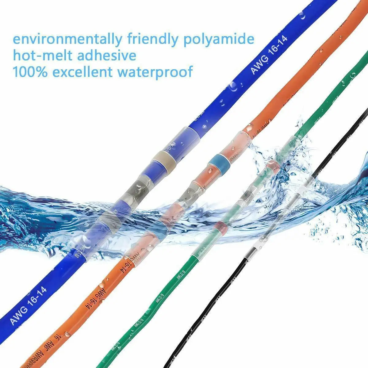 800 Stück wasserdichte Drahtklemmen, Isolierung, Heizung, Schrumpfschläuche, Kabelverbinder, Lötdichtungsrohre für Autodrähte mit Box