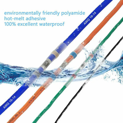 800 Stück wasserdichte Drahtklemmen, Isolierung, Heizung, Schrumpfschläuche, Kabelverbinder, Lötdichtungsrohre für Autodrähte mit Box