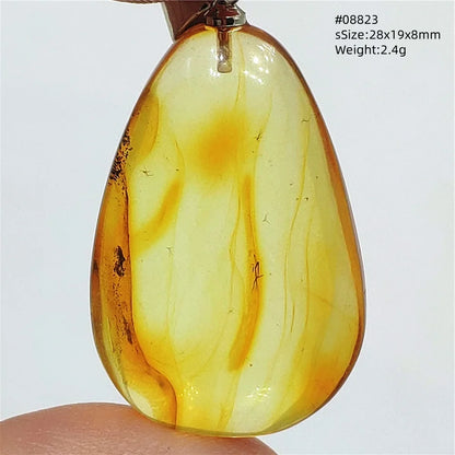Natürlicher Bernstein-Anhänger Blumenförmiger Gelber Baltischer Bernstein Damen Herren Schmuck Reiki-Stein Burma AAAAAAA