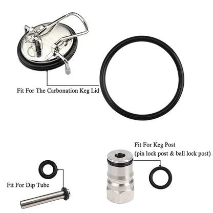 Ersatz-O-Ringe für Soda/Bier Cornelius Corny Keg Seal Rebuild Ring Set Homebrew