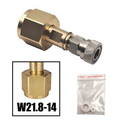 HPA CO2 Kohlendioxid-Tank CGA320 G3/4 W21.8 Mutter Nippelanschlüsse 8 mm Schnellkupplung Soda Maker Mineralwasser