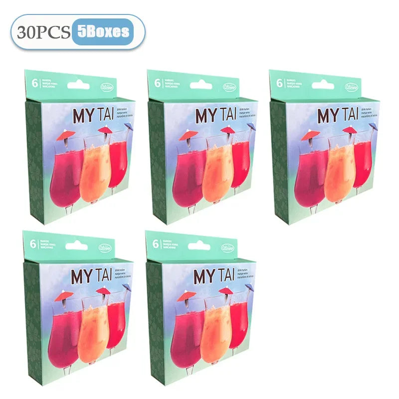 6-60PCS Regenschirm Wein Glas Marker Trinkbecher Identifizierung Zeichen Mark Party Liefert Wein Glas Charme Kennzeichnung Liefert