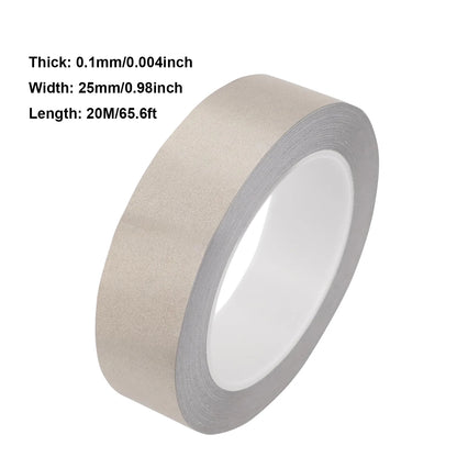 1–3 Rollen 20 Meter leitfähiges Stoff-Gewebeband, 5 mm ~ 30 mm Breite, einseitiges Klebeband für Laptop-Handys, LCD-EMI-Abschirmung