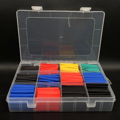 164-750-teiliges Schrumpfschlauch-Set, hitzebeständig – Isolierhülse für elektrische Kabel, Schrumpffolie