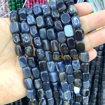 Natürliche Stein 8x12MM Unregelmäßige Raw Grün Taiwan Jade Jaspis Lose Spacer Perlen für Schmuck Machen Diy Armband zubehör 15''