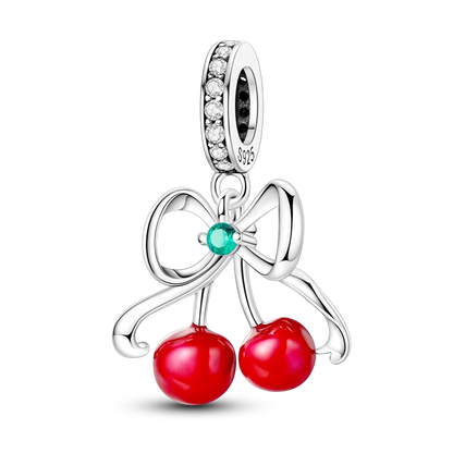 Original-Charm-Perle aus 925er-Sterlingsilber mit eingelegtem Zirkonium, Schleife, Liebesherz, Ballon-Anhänger, passend für Armbänder, DIY-Schmuckmarkierung