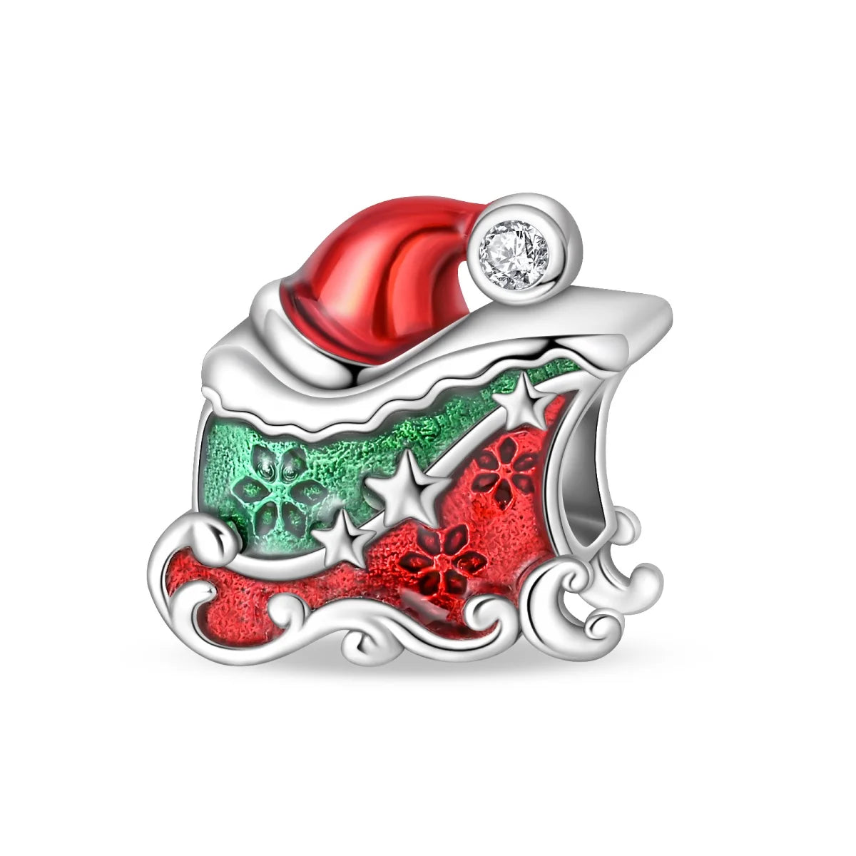 Wunderschöner roter Anhänger aus 925er-Sterlingsilber mit Rosenherz, Krabbe, Feuerwerkskörper, für Mädchen und Jungen, passend für DIY-Armbänder, Halsketten, süße Geschenke