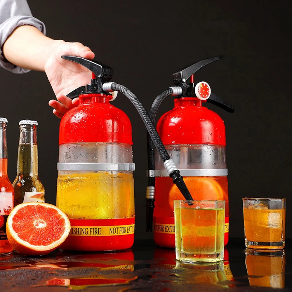 1,5 l Getränkespender, Feuerlöscher, Ausgießer für Party, Bar, Zubehör, Wein, Bier, Spirituosen – Weingetränkespender