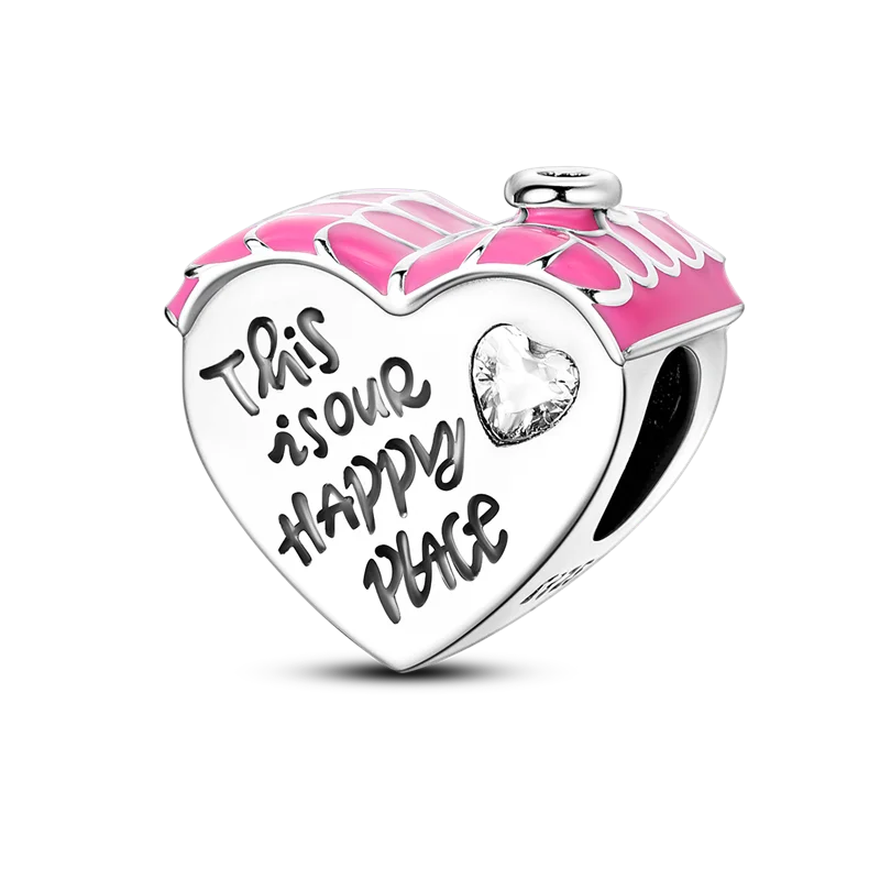 Charm-Perle aus 925er-Sterlingsilber, Mutter-Geschenk, Mutter, Liebe, glückliche Familie, baumelnd, passend für Original-Armreif, Halskette, DIY-Schmuck