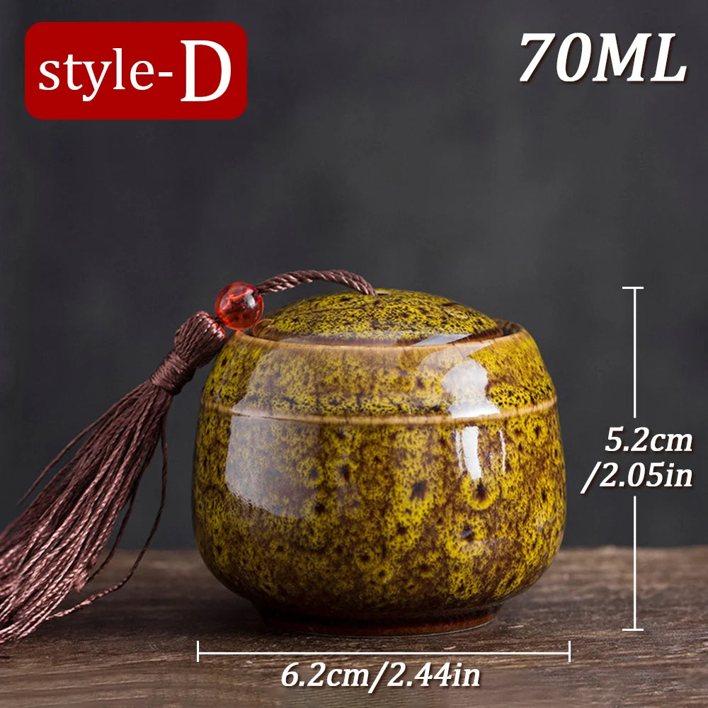 70 ml Keramik Mini Feuerbestattung Urne Memorial Container Haustier Asche Urne Andenken Beerdigung Schatulle Haustier Hund Katze Vogel Maus Columbarium