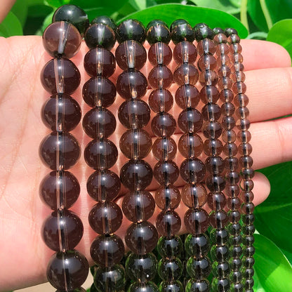 Naturstein Rose Rosa Quarz Kristall Runde Lose Perlen 15''Strang 4 6 8 10 12 MM Pick Größe für Schmuck Machen Diy Armband