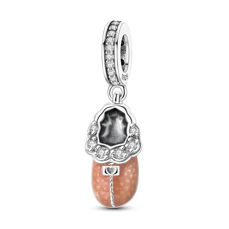 Flugzeug-Charm, 925er Silber, Original-Zirkon, Kleeblatt, Avocado, Charms, Perle, passend für Armbänder, DIY-Schmuck für Frauen, Hochzeitstag, Geschenk