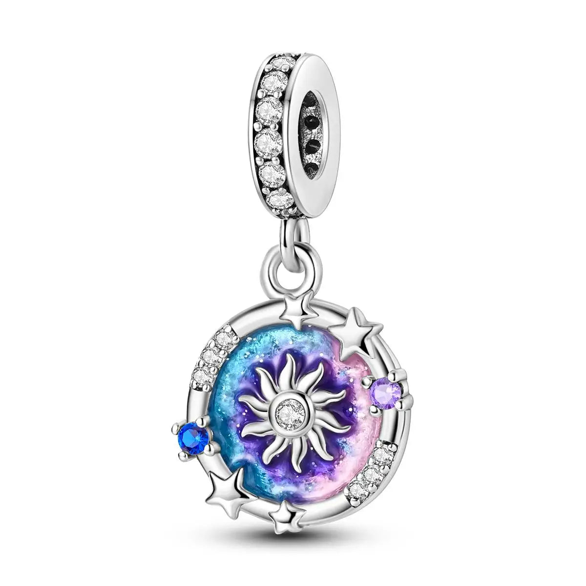 Versilberte Katzenpfote, Zauberwürfel, Blumen-Charms, Anhänger, passend für Original-Armbänder, DIY-Modeschmuck