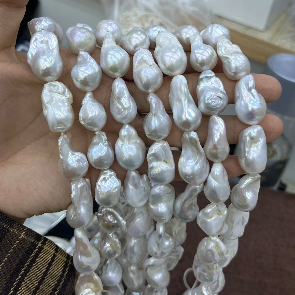 AAA Fischschwanzförmige barocke natürliche Süßwasserperle Halbzeuge Perlen für Schmuckherstellung DIY Halsketten Armbänder Ohrringe