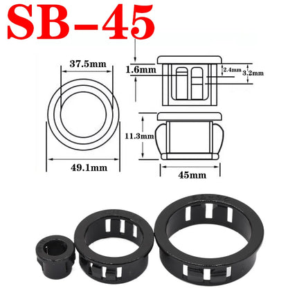SK SB-35/38/40/45/50/60 Panelmontage Nylon-Schnappverschluss-Kabeldurchführung Schutzrohr Kabel-O-Ring Lochstopfen Kabeldurchführung