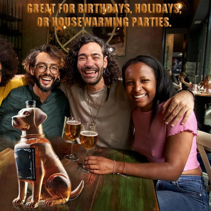 Simulation Dackel Hund Whisky Glas Flasche Dekanter Streich Dackel Dekanter Dekoration Statue Flasche Geeignet für Bars