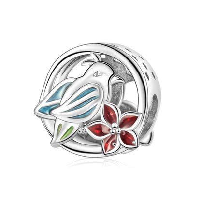 Tier-Serie, 925er-Sterlingsilber, Qualle, Pfau, Schildkröte, Kaninchen, Frosch, Charm, passend für DIY-Armbänder, Halsketten, Geschenke für Kinder