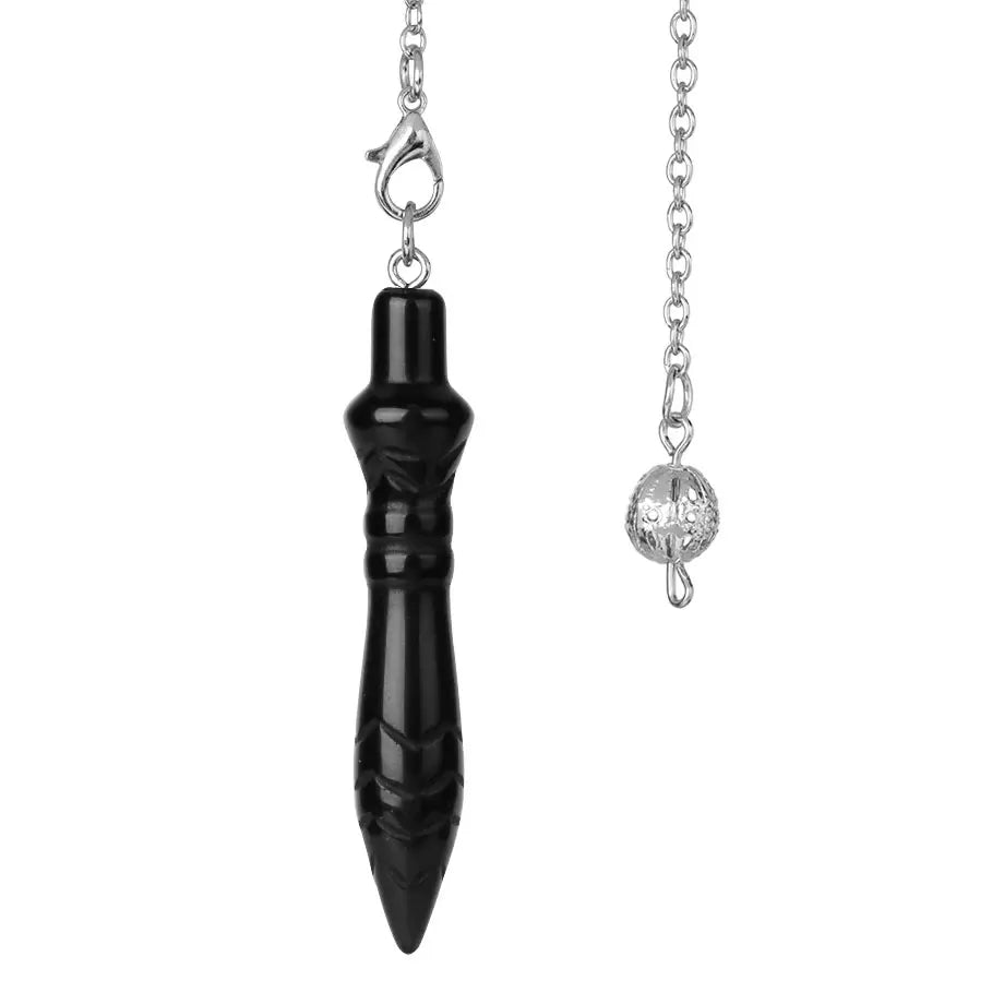 Naturstein heilsteine Anhänger ägyptischen Kristall Pendel für Weissagung Wünschelrute Reiki rosa klar Quarz Amethysten obsidian rosenquarzschwarz Onyx Pendel edelstein anhänger kristall anhänger amulett x130