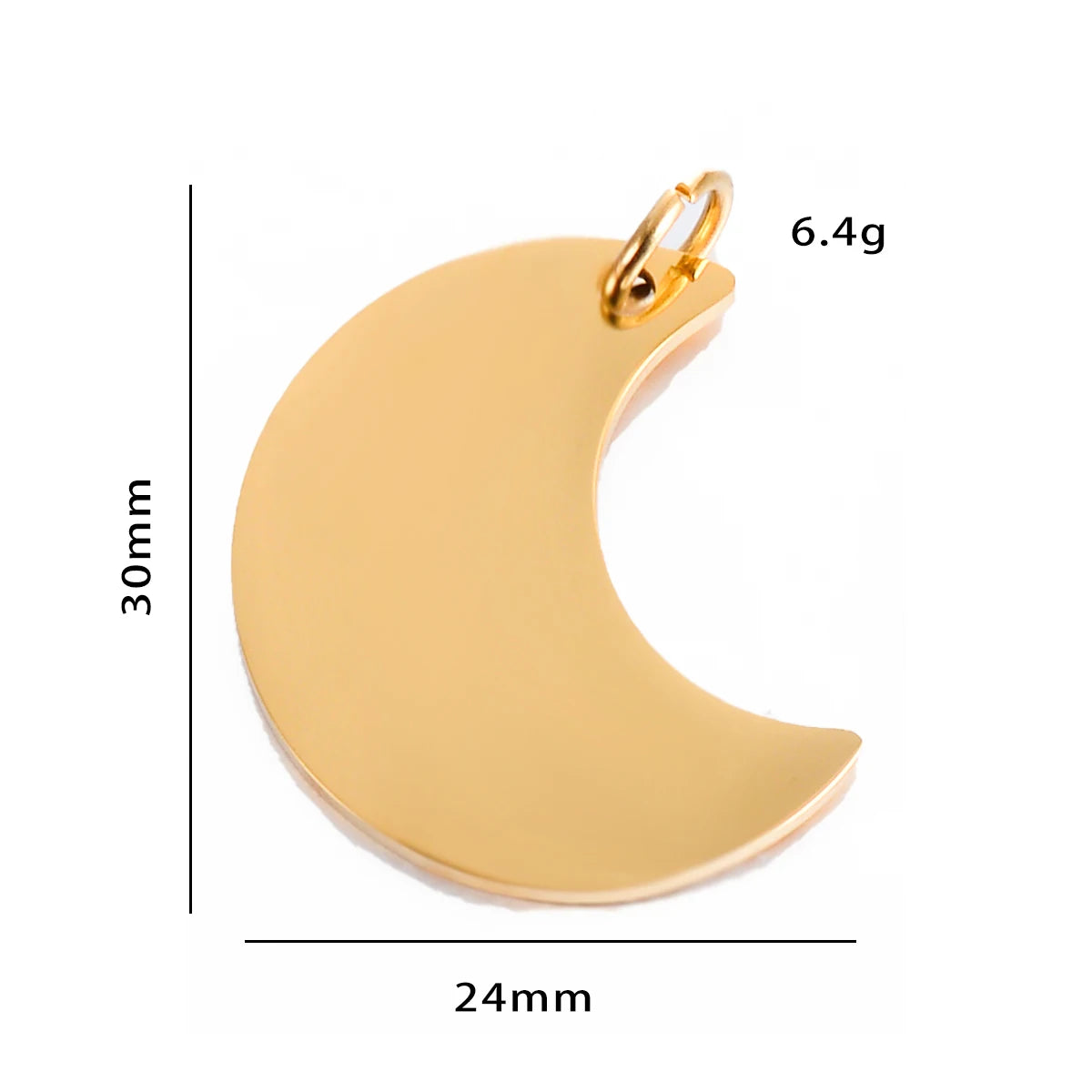 6 Teile/los Klassische Mond Sterne Anhänger ID Tags Für Frauen Männer Halskette Schmuck Edelstahl Doppel Seiten Polnischen