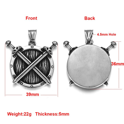 Edelstahl Viking Nordischer Anhänger für Halskette DIY Zubehör Schmuckherstellung Erkenntnisse Männer Charm Supplies Punk Axt