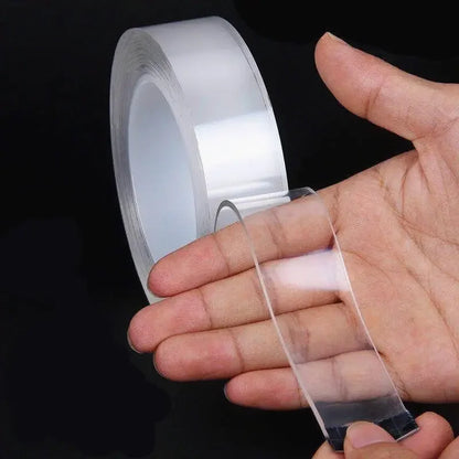 1–10 m Nano-Doppelseitiges Klebeband, robust, transparent, wasserfest, spurlos, extra starker Kleber, abnehmbarer Dichtungsstreifen, 1/2/3/5 cm