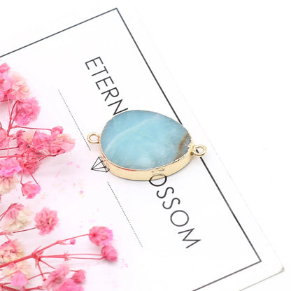 Multishape Natürliche Amazonites Anhänger Charms Natürliche Blaue Stein Stecker für Die DIY Jewerly Halskette Armband Zubehör