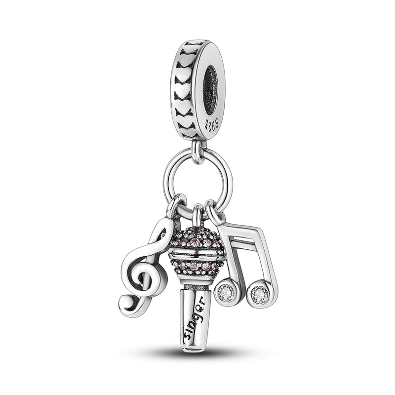 Charms aus 925er-Sterlingsilber, Flugzeug, Reisepass, Elefant, Perlenanhänger, passend für Original-Armbänder, für Frauen, Geburtstag, Modeschmuck, Geschenk