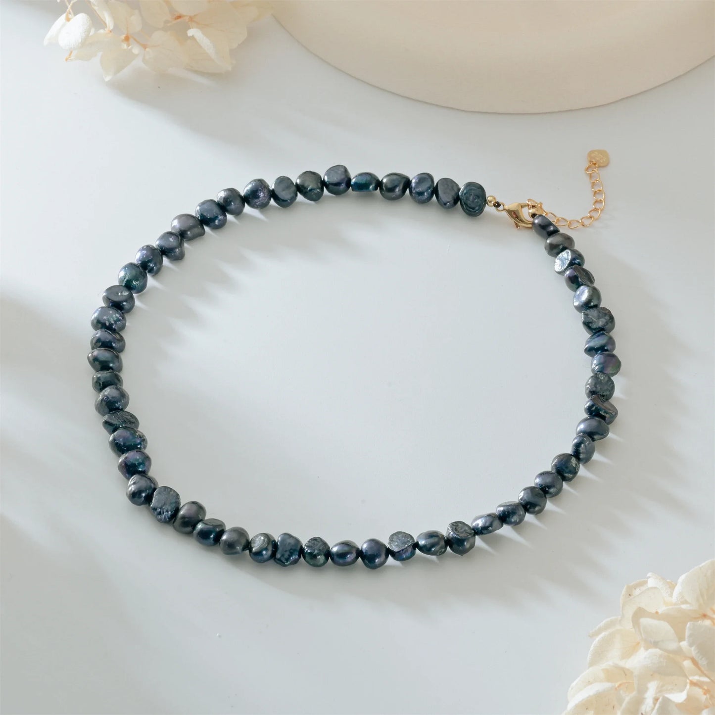 Echte natürliche barocke Süßwasserperlen-Halskette für Frauen und Mädchen, Geschenk, beliebte AA 5–6 mm, 8–9 mm Perlenschmuck-Halskette