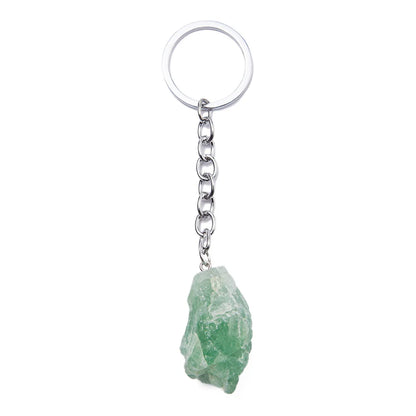 1-2 cm natürlicher roher Erz-Schlüsselanhänger, Edelstein, Quarz, Fluorit, Citrin, Amethyst, unregelmäßiger Stein, Anhänger, Charms, Schmuckherstellung, Zubehör