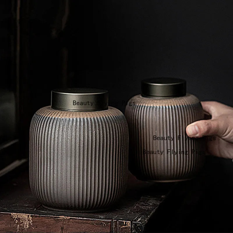 Japanese Style Ceramic Urn for Ashes, Funeral Urn for Cats and Dogs, Household, Pet Supplies, Human Cremation, Urn, Coffin Box