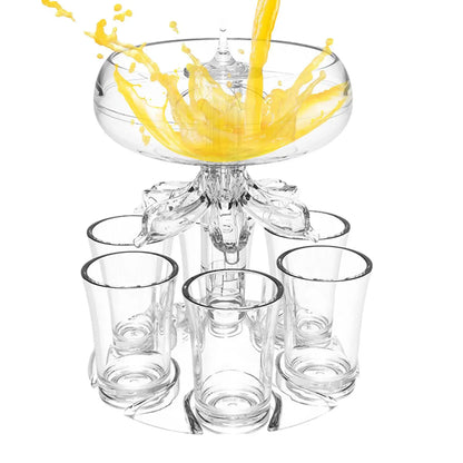 Shot Pourer Dispenser Shot Pourer Liquor Dispenser Cocktail Dispenser 6 Shots Party Drink Dispenser Shot Glass Holder Getränke