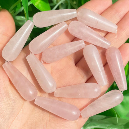 2 Stück natürlicher Wassertropfen aus echtem Stein, Indien-Achate, Labradorit, Tigerauge, Chalcedon, lose Perlen für Schmuckherstellung, DIY-Armband