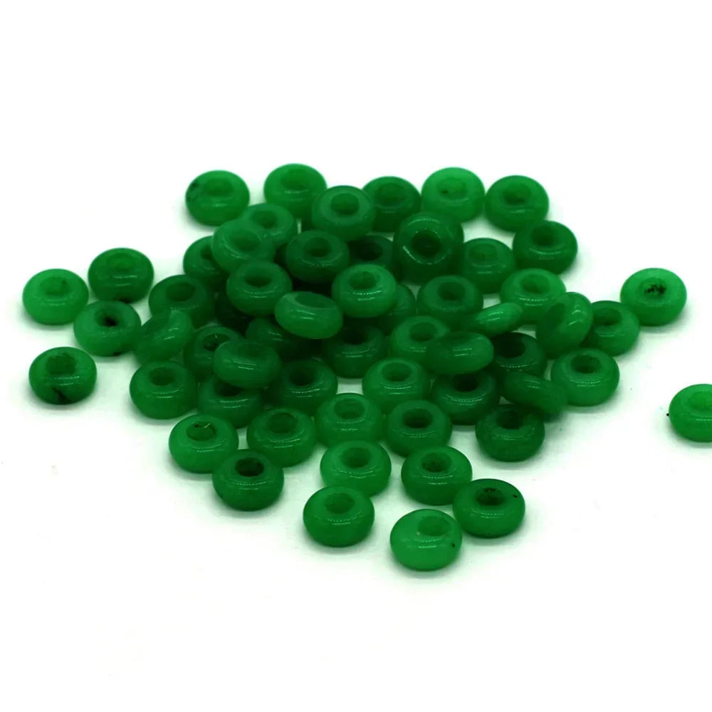 Großhandel 100 Stück Natursteinperlen, großes Loch, Abacus-Form, Agts-Steinperlen für die Herstellung von Schmuck, Halsketten, Loch 4 mm, Größe 5 x 10 mm