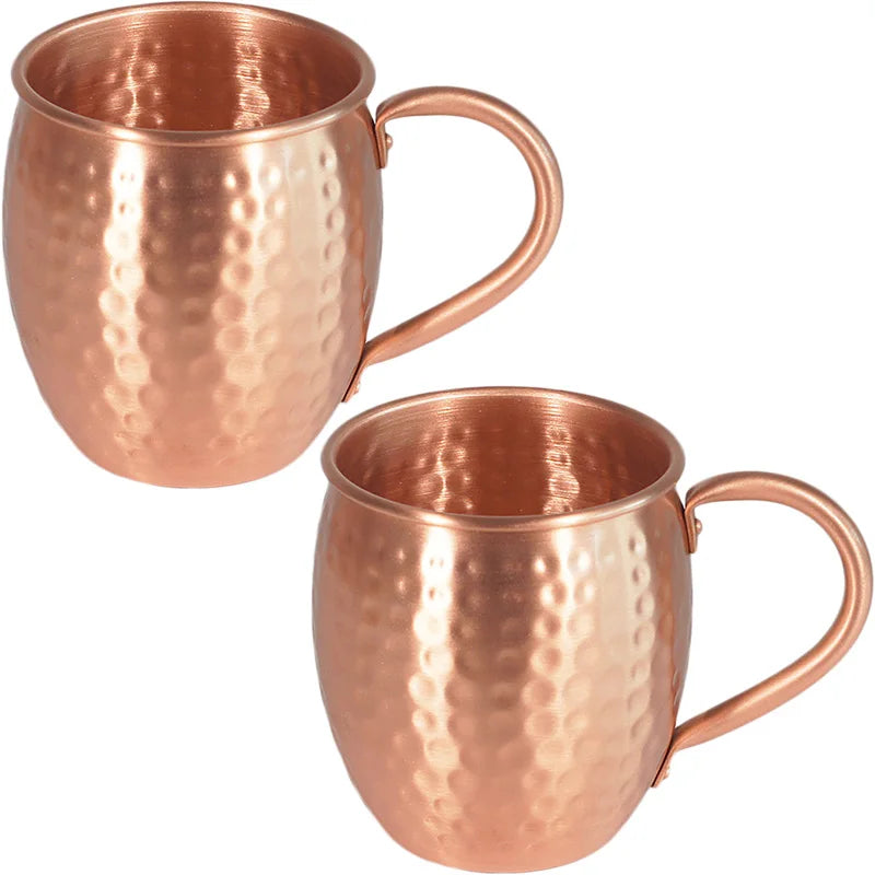100% Kupfer Moscow Mule Becher Langlebige Kupferfarbene Bierkrüge 350ml Kaffeebecher Milchbecher Reiner Kupfer Barbecher Trinkgefäß