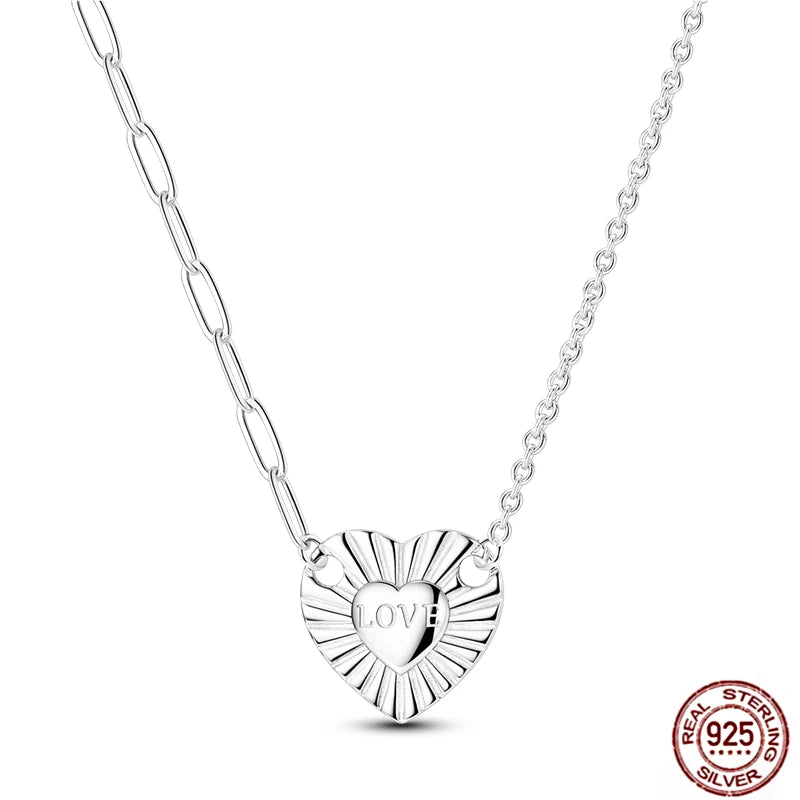 925 Sterling Silber blau Teufel Augen Palme Original Halskette Einhorn überlappen runde funkelnde Anhänger für Frauen Luxus Schmuck Geschenk