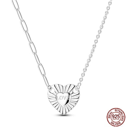 925 Sterling Silber blau Teufel Augen Palme Original Halskette Einhorn überlappen runde funkelnde Anhänger für Frauen Luxus Schmuck Geschenk