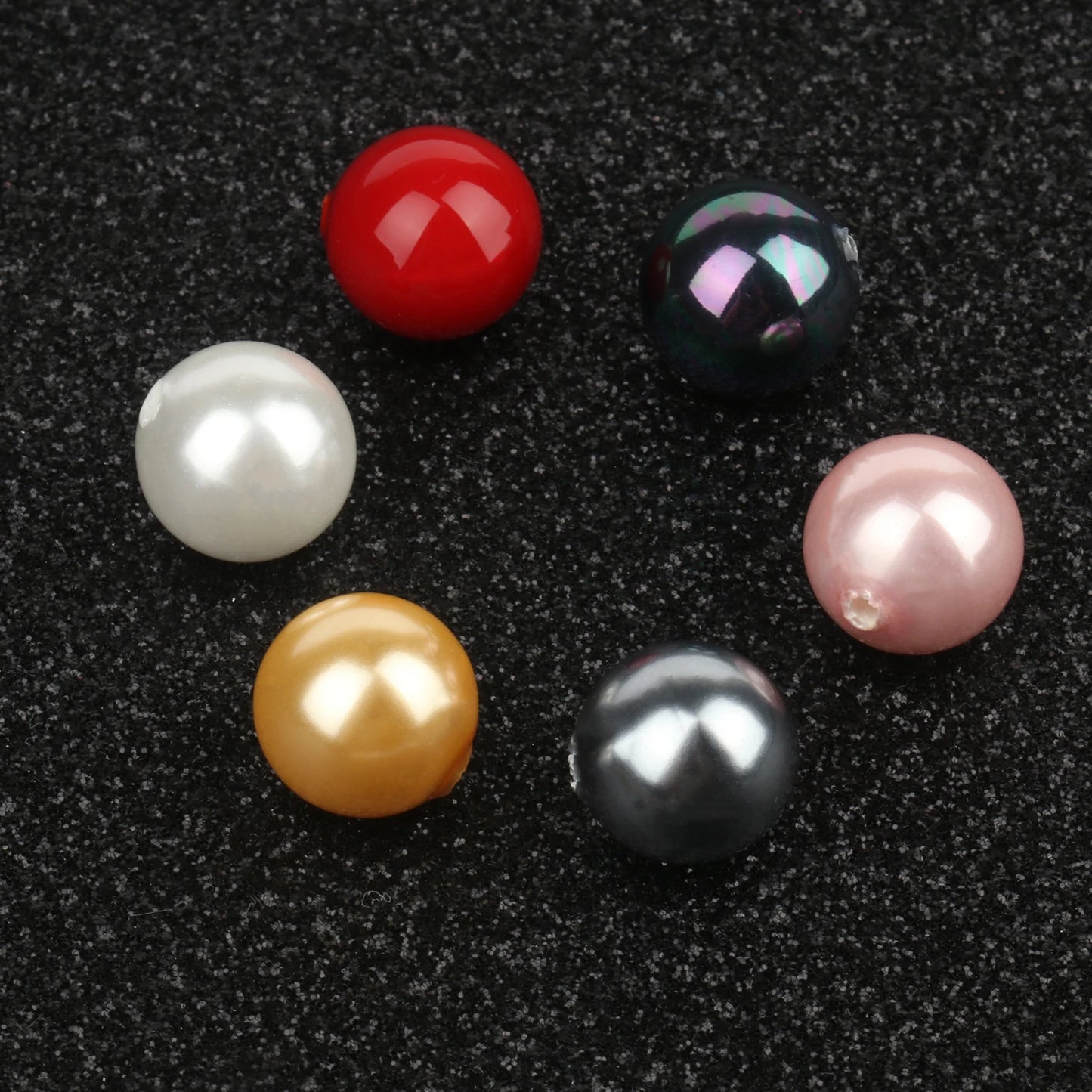 Großhandel 5 stücke Natürliche Shell Perle Perlen 6mm 8mm 10mm 12mm Runde Lose Perlen Gebohrt Halb loch Perlen Für Ohrring Schmuck Machen