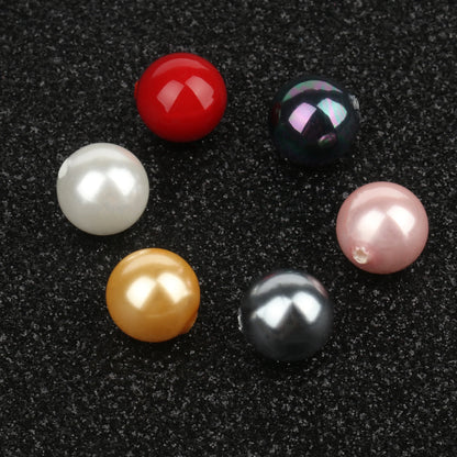 Großhandel 5 stücke Natürliche Shell Perle Perlen 6mm 8mm 10mm 12mm Runde Lose Perlen Gebohrt Halb loch Perlen Für Ohrring Schmuck Machen